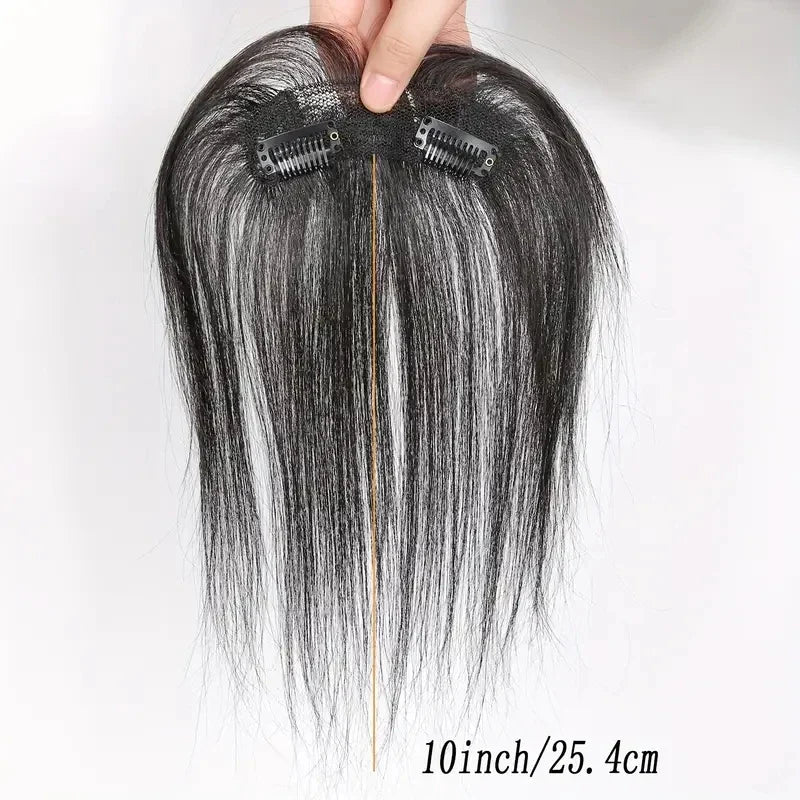 Natural Human Hair Clip In Bangs Extensions